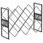 Beliani Wine Rack BALLYBAY Metal Black