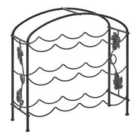 Beliani Wine Rack BUNDORAN Metal Black