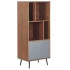 Beliani Shelving Unit RICHMOND 139 cm Dark Walnut