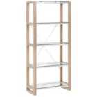 Beliani 4 Tier Shelving Unit JENKS 152 cm White