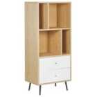 Beliani Shelving Unit RICHMOND 139 cm Light Oak