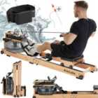 Tectake Home Rowing Machine Titan Xr2 With 6 Resistance Levels, Training Computer And App Compatibility
