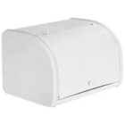 Beliani Bread Box Caroube Metal White
