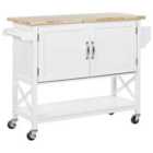 Beliani Kitchen Trolley Mele White