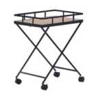 Beliani Kitchen Trolley Leoti Metal Black