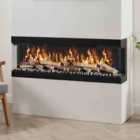 Garden Sanctuary 60 Inch 3-sided Smart Electric Fireplace - Black