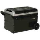 Outsunny 40L Car Refrigerator 12V Portable Freezer W/ Inner LED Light, Wheels