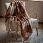 Abstract Woven Throw Nutmeg 1300X1700mm