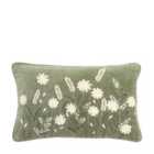 Botanica Velvet Floral Cushion 400X600mm