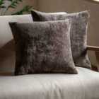 Willow Woven Cushion 2-pack Chocolate 450X450mm