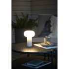 Konstsmide Antibes Table Lamp USB 2700/3000/4000K Rgb Dimm White Glass IP54