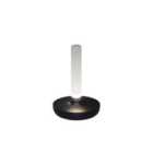 Konstsmide Biarritz Table Lamp USB 1800/2700/4000K Dimm Black/Frosted White Glass Vase IP54