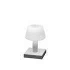 Konstsmide Monaco Table Lamp USB 2700K/3000K Dimm. White/Glass IP54-