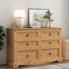 Mews Corona 6 Drawer Chest Waxed Pine