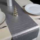 Solid Glitter Table Runner - Silver