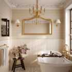 Naturepanel Hydrolock Tongue & Groove Shiplap Grained Angora Grey 5 Slats Laminate Wall Panelling - 2400 x 598 x 11mm
