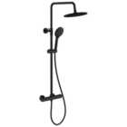 Wickes Mariz Round Dual Outlet Mixer Shower - Matt Black