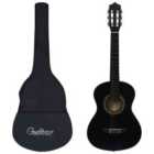 vidaXL Classical Guitar for Beginner and Kid with Bag Black 1/2 34''
