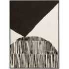 Fifty Five South Astratto Black And White Abstract Textured Wall Art