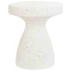 Beliani Side Table BIVIERE Off-White