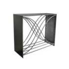 Ivyline Outdoor X Shape Zinc Log Storage H88Cm D100Cm