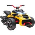 AIYAPLAY 12V Kids Electric Ride On Car, Battery Powered Ride On ATV, Yellow