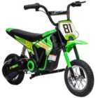 AIYAPLAY 24V Battery Powered Ride On Motorcycle with Rear Suspension, Green