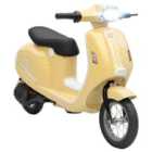 AIYAPLAY 24V Battery Powered Ride on Motorcycle with Manual Throttle, Beige