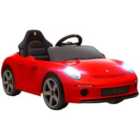 AIYAPLAY Electric Car for Kids 12V Licensed RUF GT for 3-5 Years, Red