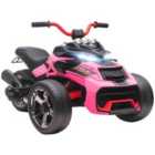 AIYAPLAY 12V Kids Electric Ride On Car, Battery Powered Ride On ATV, Pink