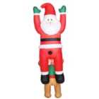 Outsunny Blow Up Hanging Christmas Decoration with Built-in LED Lights