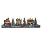 Festive Set Of 17 Pcs Battery Operated Christmas Street Scene