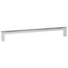 Hafele Rectangle Chrome Pull Handle for Bathrooms - 128mm