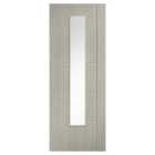 LPD Internal Laminate Ladder Glazed Pre-Finished Light Grey Door - 762 x 1981mm