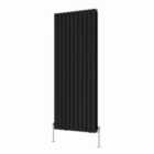 Heizmann 1600X680Mm Double Flat Panel Designer Radiator Black