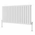 Heizmann 600X1156Mm Double Flat Panel Designer Radiator White