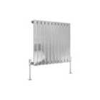 Heizmann 600X748Mm Single Flat Panel Designer Radiator Chrome
