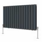 Heizmann 600X1020Mm Double Flat Panel Designer Radiator Anthracite