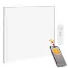 HOMCOM 170W Smart Electric Heater, Wall Far Infrared Panel Radiator, White