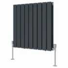 Heizmann 600X612Mm Double Flat Panel Designer Radiator Anthracite