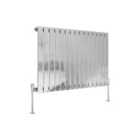 Heizmann 600X1020Mm Single Flat Panel Designer Radiator Chrome