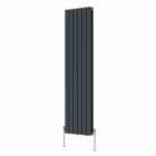 Heizmann 1600X408Mm Double Flat Panel Designer Radiator Anthracite