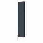 Heizmann 1800X408Mm Double Flat Panel Designer Radiator Anthracite