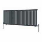 Heizmann 600X1593Mm Single Oval Column Designer Radiator Anthracite