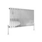 Heizmann 600X1156Mm Single Flat Panel Designer Radiator Chrome