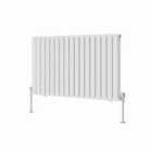 Heizmann 600X1003Mm Double Oval Column Designer Radiator White