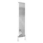 Heizmann 1800X408Mm Single Flat Panel Designer Radiator Chrome