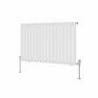 Heizmann 600X1003Mm Single Oval Column Designer Radiator White