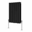 Heizmann 600X408Mm Double Flat Panel Designer Radiator Black