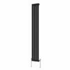 Heizmann 1800X272Mm Single Flat Panel Designer Radiator Black